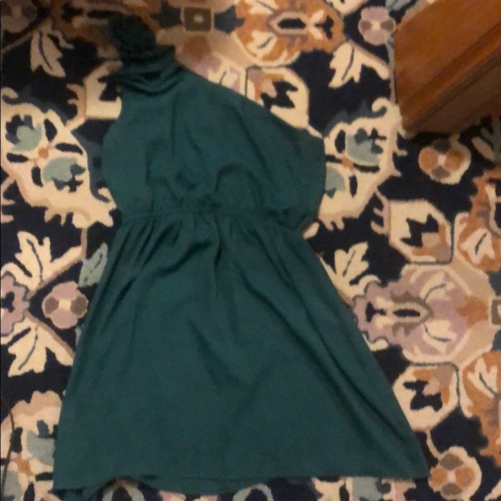 Dark green dress